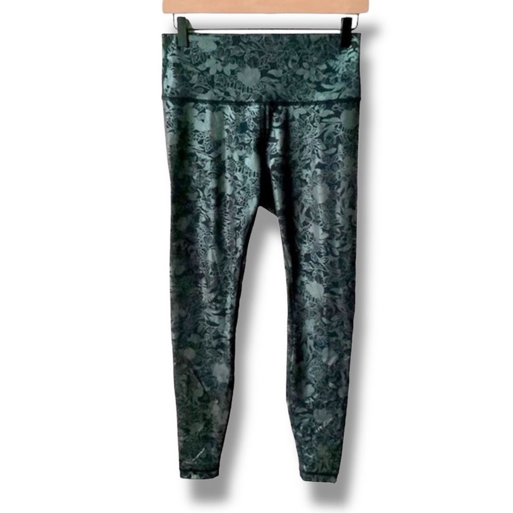 LULULEMON Leggings Wunder Train HR Tight 28” Foil Flourish Black Iridescent 8 - Picture 2 of 12